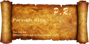 Parragh Rita névjegykártya